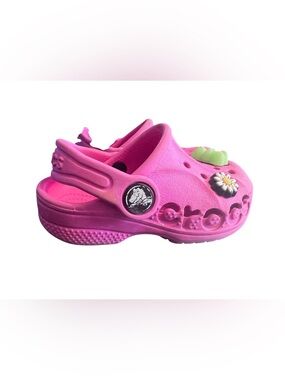 Crocs Toddler Baya Clog Pink Size C5 w/ Jibbitz